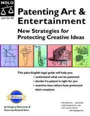 Cover of: Patenting Art & Entertainment by Gregory Aharonian, Richard Stim