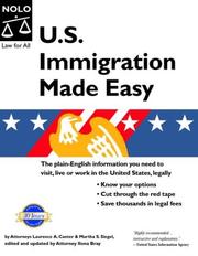 Cover of: U.S. Immigration Made Easy