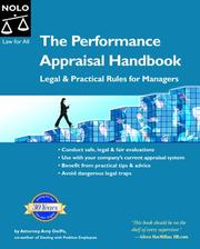 Cover of: The Performance Appraisal Handbook by Amy Delpo, Amy Delpo