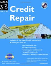 Cover of: Credit Repair (Book with CD-Rom) by Robin Leonard