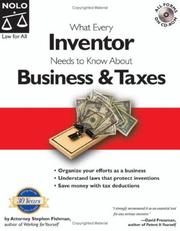 Cover of: What every inventor needs to know about business & taxes