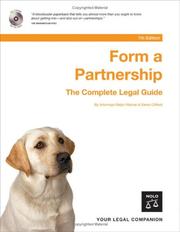 Cover of: Form a Partnership by Denis Clifford, Ralph E. Warner