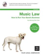 Cover of: Music Law by Richard Stim