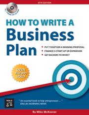 Cover of: How to Write a Business Plan by Mike P. McKeever, Mike P. McKeever