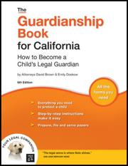 Cover of: Guardianship Book for California by David Wayne Brown, Emily Doskow