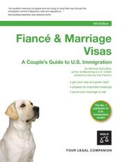 Cover of: Fiance & Marriage Visas by Ilona M. Bray