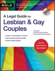 Cover of: A Legal Guide for Lesbian & Gay Couples