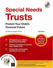 Cover of: Special Needs Trusts: Protect Your Child's Financial Future