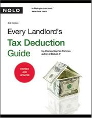 Every Landlord's Tax Deduction Guide by Stephen Fishman
