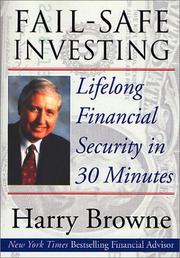 Cover of: Fail-Safe Investing by Harry Browne