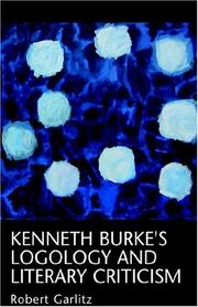 Cover of: Kenneth Burke's Logology by Robert Garlitz