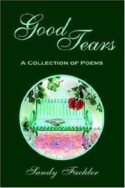 Cover of: Good Tears: A Collection of Poems