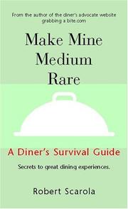 Cover of: Make Mine Medium Rare: A Diner's Survival Guide
