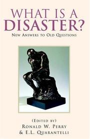 Cover of: What Is A Disaster?New Answers to Old Questions by 