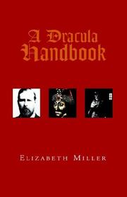 Cover of: A Dracula Handbook by Elizabeth Miller
