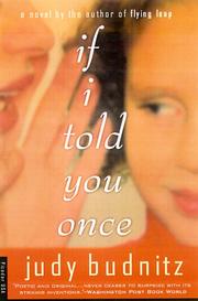 Cover of: If I Told You Once: A Novel