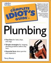 Cover of: The complete idiot's guide to plumbing by Terry Meany