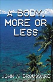 Cover of: A Body, More or Less