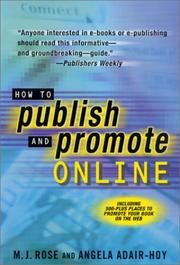 Cover of: How to publish and promote online