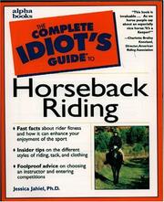 Cover of: The complete idiot's guide to horseback riding