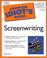 Cover of: The complete idiot's guide to screenwriting