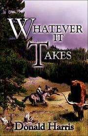 Cover of: Whatever It Takes by Donald Harris