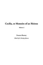 Cover of: Cecilia, or Memoirs of an Heiress by Fanny Burney