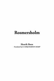 Cover of: Rosmersholm by Henrik Ibsen