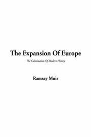 Cover of: The Expansion Of Europe by Ramsay Muir