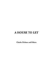 Cover of: A House To Let by Charles Dickens, Others