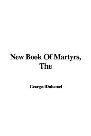 Cover of: New Book of Martyrs by Georges Duhamel