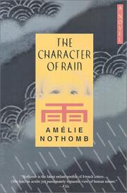 Cover of: The character of rain