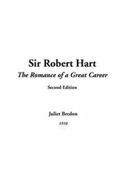 Cover of: Sir Robert Hart, Second Edition by Juliet Bredon