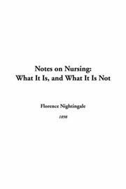 Cover of: Notes on Nursing by Florence Nightingale
