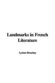 Landmarks in French literature by Giles Lytton Strachey