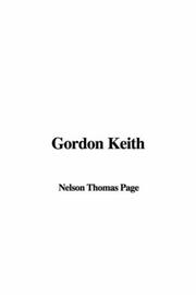 Cover of: Gordon Keith by Thomas Nelson Page