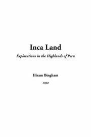 Cover of: Inca Land