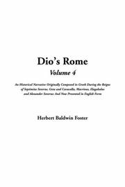 Cover of: Dio's Rome