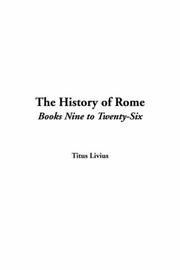 Cover of: History Of Rome The Books Nine To Twenty-six
