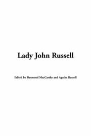 Cover of: Lady John Russell | 