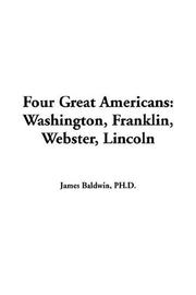 Cover of: Four Great Americans by James Baldwin