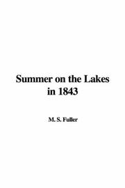 Cover of: Summer On The Lakes In 1843 by S. M. Fuller