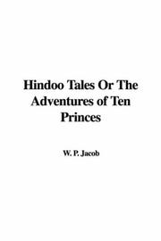 Hindoo Tales or the Adventures of Ten Princes