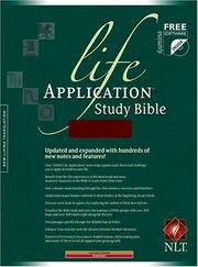 Cover of: Life Application Study Bible: New Living Translation, Burgundy, Genuine Leather (Life Application Study Bible: New Living Translation-2)