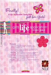Cover of: Girls Life Application Study Bible: New Living Translation, Hot Pink, Leatherlike, (Kid's Life Application Bible)