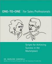 Cover of: One-to-One for Sales Professionals: Scripts for Achieving Success in the Marketplace