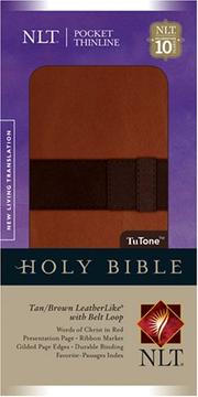 Cover of: Holy Bible: New Living Translation, Tan/Brown, Leatherlike with Belt Loop, Pocket Thinline (Pocket Thinline Bible: Nltse)