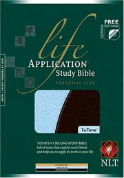 Cover of: Life Application Study Bible: New Living Translation, Light Blue/Dark Brown, Leatherlike, TuTone, (Life Application Study Bible: Nltse)