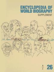 Cover of: Encyclopedia of World Biography (Encyclopedia of World Biography Supplement)