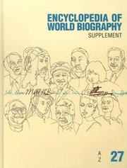 Cover of: Encyclopedia of World Biography (Encyclopedia of World Biography Supplement)